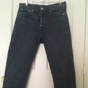 Levi's Wedgie jean in black, size 29